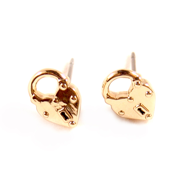 Disney Couture™ Alice In Wonderland Heart Padlock Stud Earrings